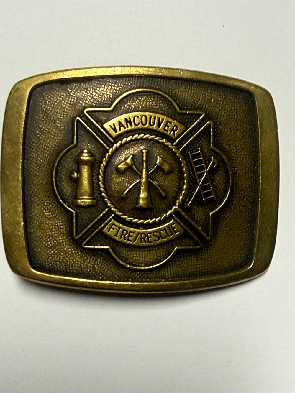 Vintage Vancouver Fire / Rescue Belt Buckle